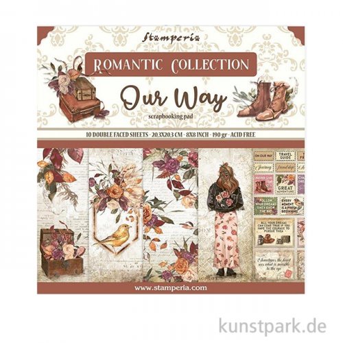 Stamperia Scrapbooking Pad - Our Way 20,3 x 20,3 cm