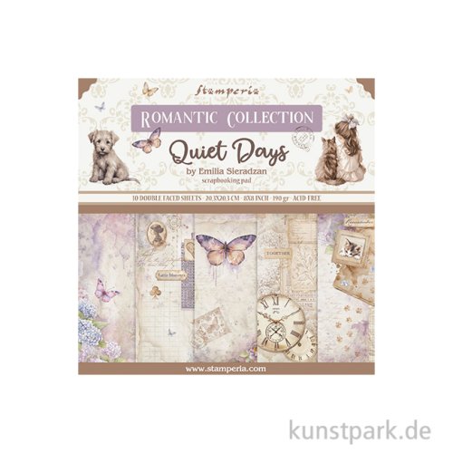 Stamperia Scrapbooking Pad - Quiet Days, 20,3 x 20,3 cm
