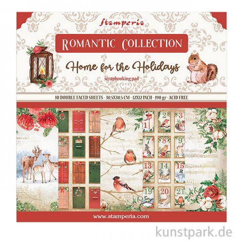 Stamperia Scrapbooking Pad - Romantic Home for the Holidays 30,5 cm