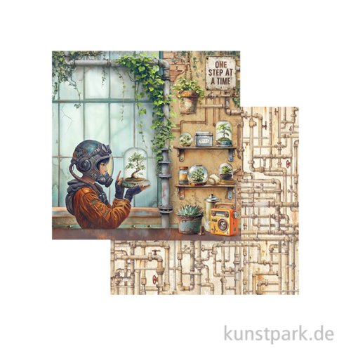Stamperia Scrappapier - A New Beginning Terrarium, 30,5 x 30,5 cm