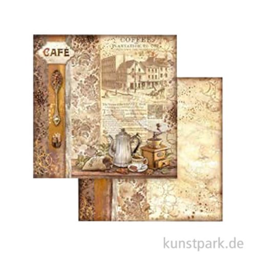 Stamperia Scrappapier - Coffee and Chocolate Grinder, 30,5 x 30,5 cm
