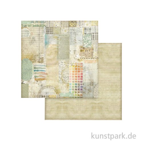 Stamperia Scrappapier - Daisy Art Watercolor Pattern, 30,5 x 30,5 cm