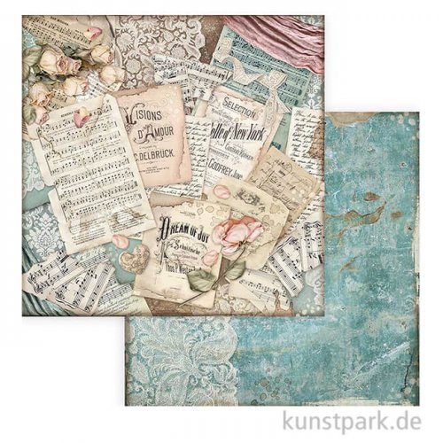 Stamperia Scrappapier - Passion Scores, 30,5x30,5 cm
