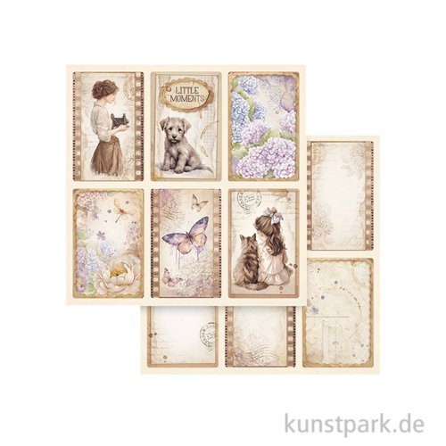 Stamperia Scrappapier - Quiet Days 6 Cards, 30,5 x 30,5 cm