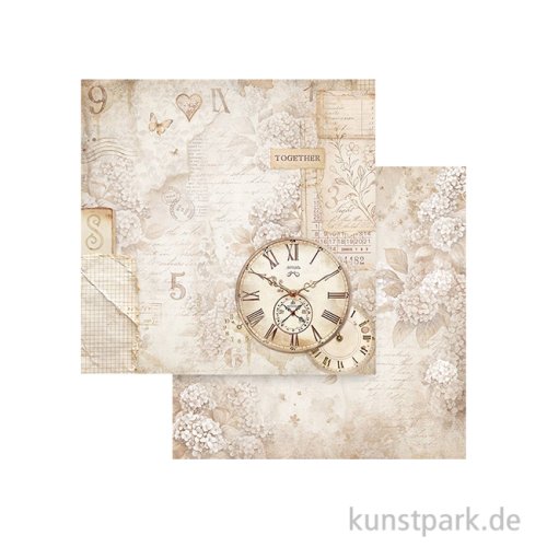 Stamperia Scrappapier - Quiet Days Clock, 30,5 x 30,5 cm
