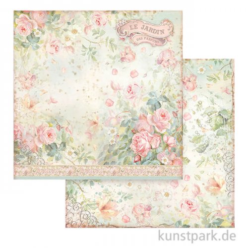Stamperia Scrappapier - Rose Parfum Le Jardin 30,5 x 30,5 cm