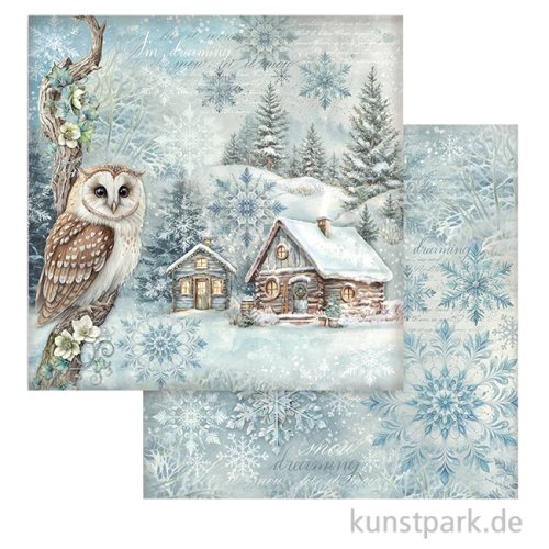 Stamperia Scrappapier - The Owl's House Cottage, 30,5 x 30,5 cm