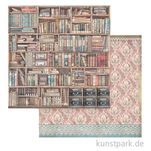 Stamperia Scrappapier - Venice City of Art Vintage Books, 30,5 cm