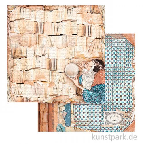 Stamperia Scrappapier - Vintage Library Book Pages, 30,5 x 30,5 cm