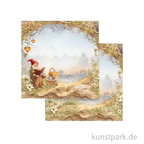 Stamperia Scrappapier - Whispering Woods Gnome, 30,5 x 30,5 cm