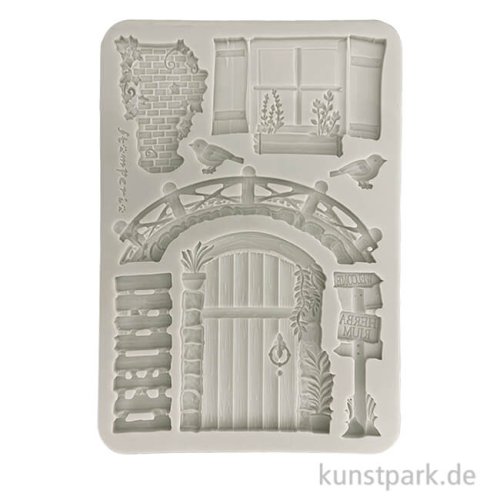 Stamperia Silikon Gießform - Herbarium Silvae Bridge Door Window, A5