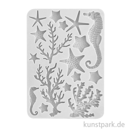 Stamperia Silikon Gießform - Sea Land Corals, A5