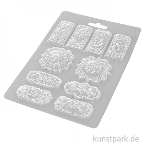 Stamperia Soft Mould (Gießform) - Alchemy Tags, DIN A5