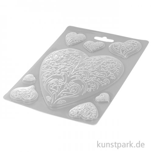 Stamperia Soft Mould (Gießform) - You and Me Hearts, DIN A5