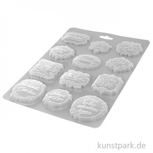 Stamperia Soft Mould (Gießform) - You and Me Plates, DIN A4
