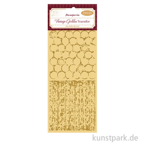 Stamperia Vintage Gold Transferfolie - Backgrounds