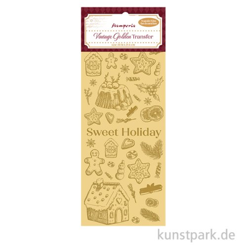 Stamperia Vintage Gold Transferfolie - Sweet Holiday