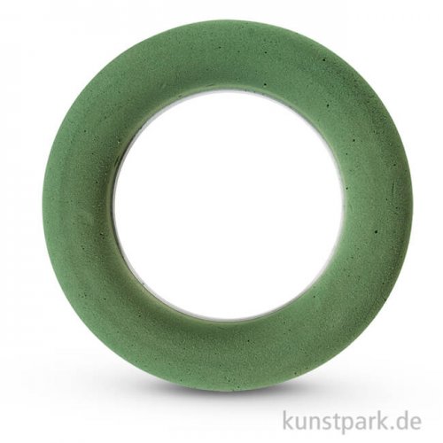 Steckschaum - Ring mit Plastikunterlage, 25 cm, Dicke 3,5 cm