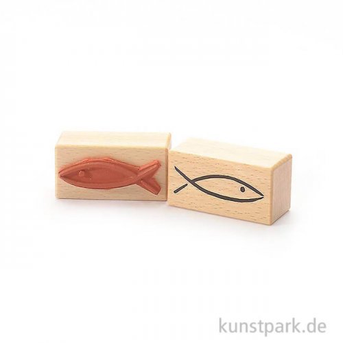 Stempel - Fischsymbol - 3x6 cm