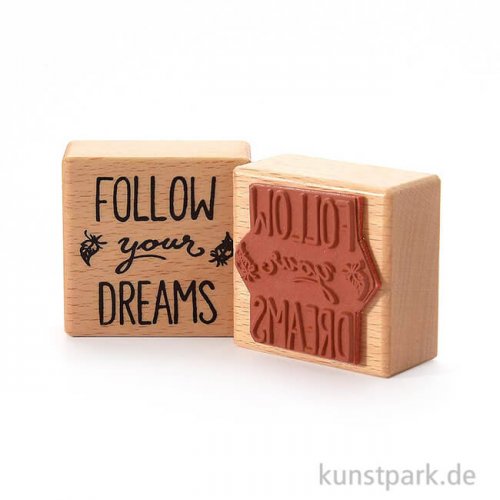 Stempel - Follow your Dreams, 5 x 5 cm