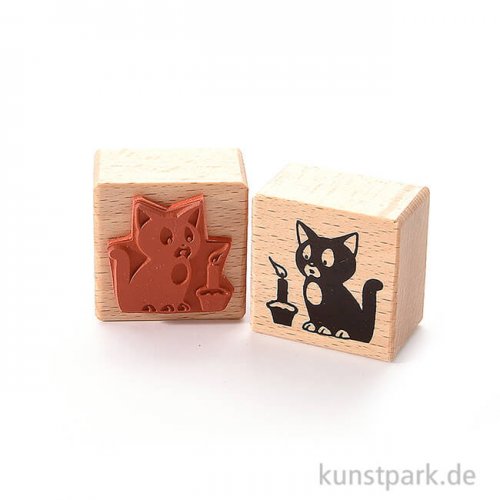 Stempel - Katzen-Geburtstag, 4 x 4 cm