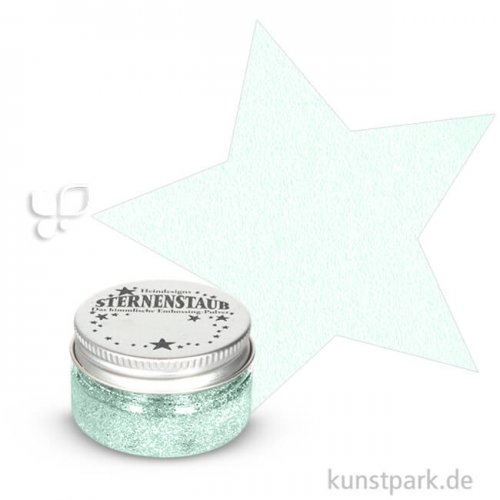 Stempel Sternenstaub Embossing Pulver, 14 ml Dose | Grüne Perle