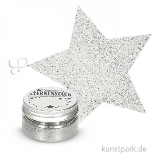Stempel Sternenstaub Embossing Pulver 14 ml | Silver Sparkle