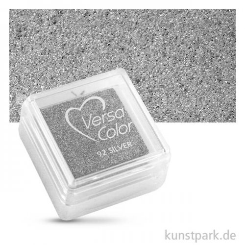 Stempelkissen Versacolor 2,5 x 2,5 cm | Brillant Silber