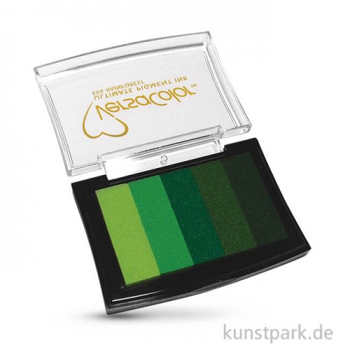 Stempelkissen Versacolor - Grün-Töne, 5 Farben sortiert