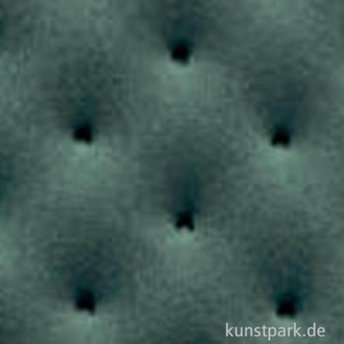 Stepp-Samtstoff Dot - 50 x 70 cm, 340g/qm Stoff | Petrol