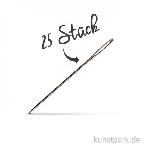 Sticknadeln mit stumpfer Spitze - 25 Stück 36 mm