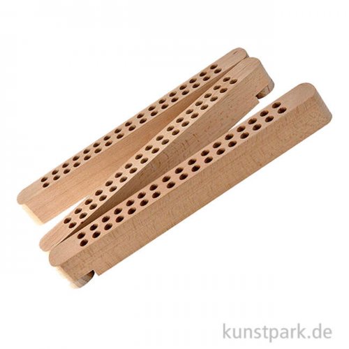 Stifte und Pinselhalter aus Buchenholz mit 102 Fächern, klappbar