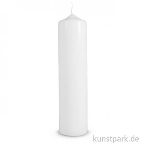 Stumpenkerze, 250 x 60 mm Weiß