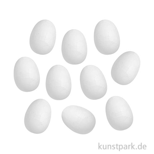 Styroporeier, Höhe 2,5 cm, 20 Stück