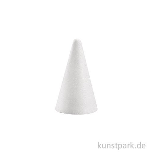 Styroporkegel zum Basteln, Vollform 12 cm