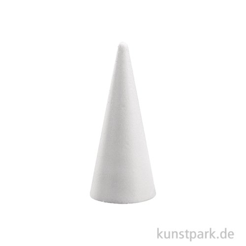 Styroporkegel zum Basteln, Vollform 21 cm