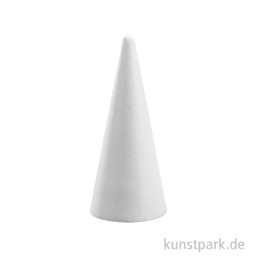 Styroporkegel zum Basteln, Vollform 28 cm