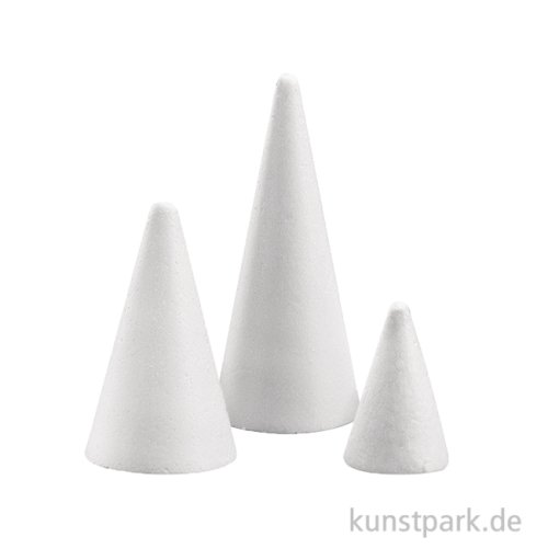 Styroporkegel zum Basteln, Vollform