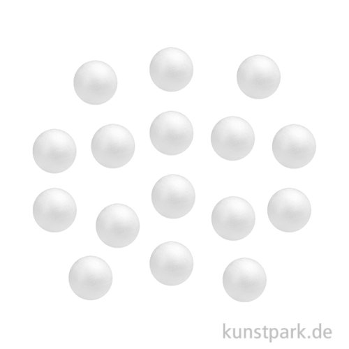 Styroporkugeln, Durchmesser 2,5 cm, 16 Stück