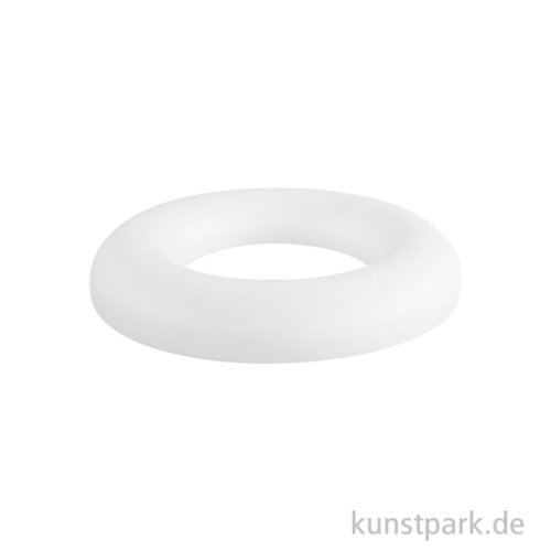 Styroporring zum Basteln, Flach 20 cm
