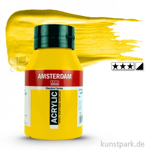 Talens AMSTERDAM Acrylfarben 1 Liter Flasche | 268 Azogelb hell
