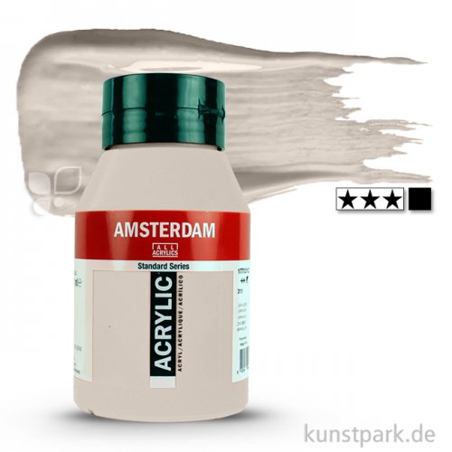Talens AMSTERDAM Acrylfarben 1 Liter Flasche | 289 Titanbuff hell