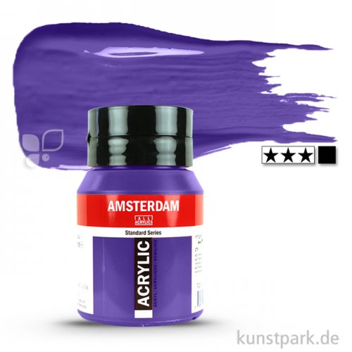 Talens AMSTERDAM Acrylfarben 500 ml Flasche | 507 Ultramarinviolett