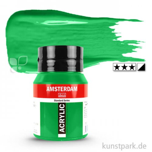 Talens AMSTERDAM Acrylfarben 500 ml Flasche | 605 Brillantgrün