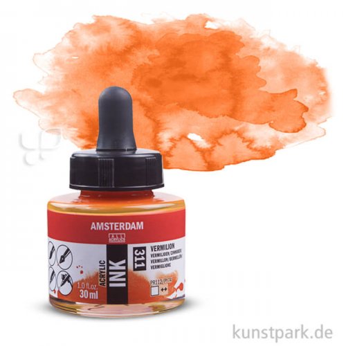 Talens AMSTERDAM Acrylic Ink 30 ml Einzelfarbe | 311 Zinnober