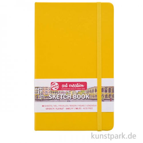 Talens Art Creation - Skizzenbuch Golden Yellow, 80 Blatt, 140g 13 x 21 cm