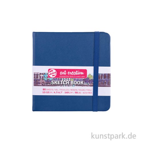 Talens Art Creation - Skizzenbuch Navy Blue, 80 Blatt, 140g 12 x 12 cm