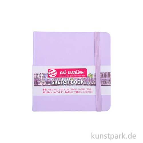 Talens Art Creation - Skizzenbuch Pastel Violet, 80 Blatt, 140g 12 x 12 cm