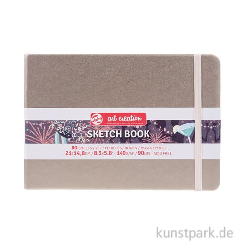 Talens Art Creation - Skizzenbuch Pink Champagne, 80 Blatt, 140g 21 x 15 cm