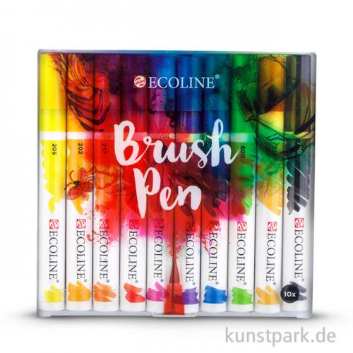 Talens ECOLINE Brushpen Set - 10 verschiedene Farben